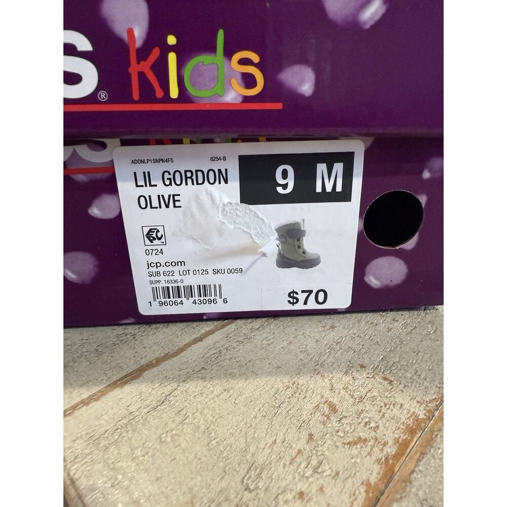 Totes Kids Snow Boots Size 9M Toddler Lil Gordon Olive NEW! - Picture 5 of 5